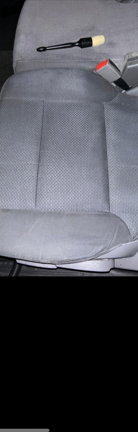 Mesh seat after a deep clean